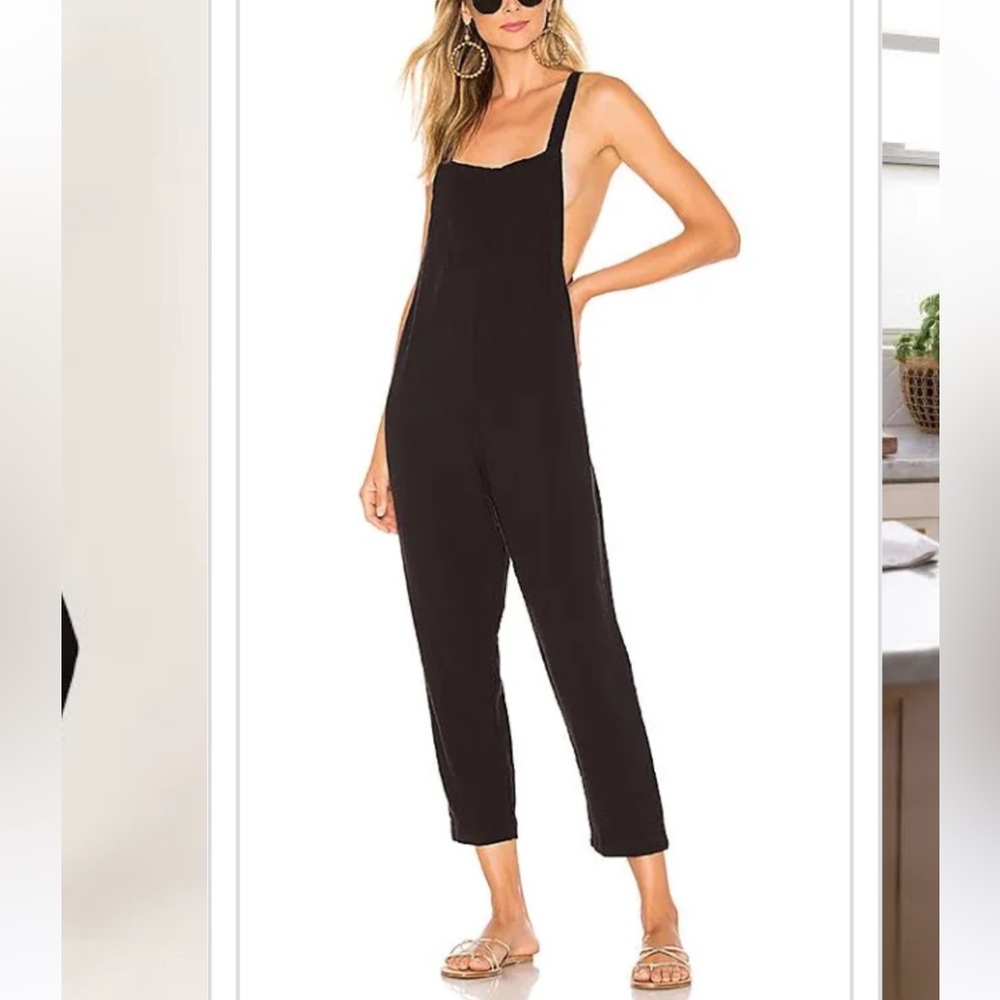 YFV Black Jumper Romper Garment rayon linen size small